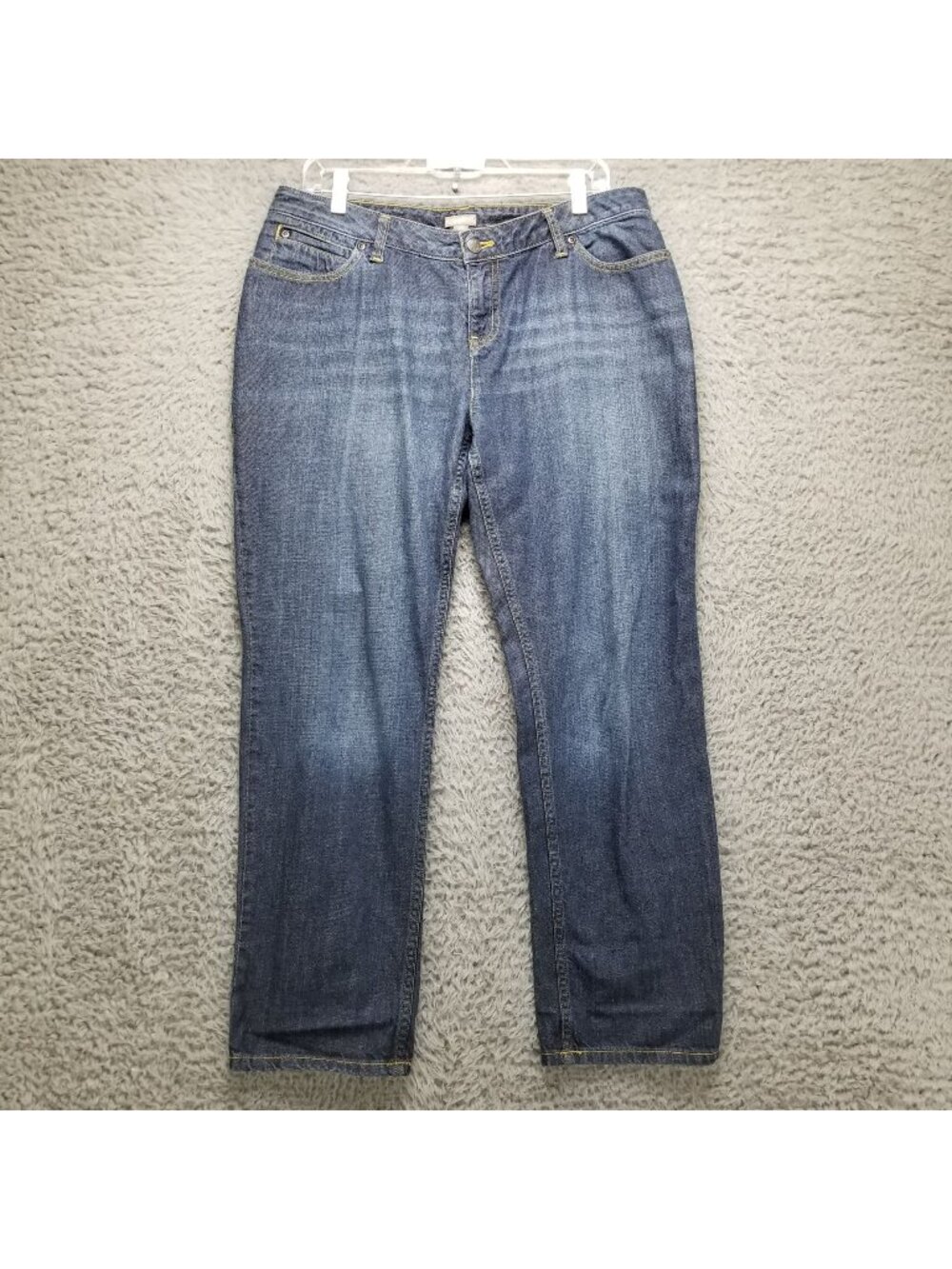 J. Jill Jeans Womens 10 Petite Blue 100% Cotton Denim Straight Fit *Read*